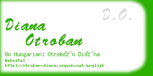 diana otroban business card